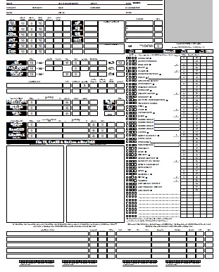 Shadowrun 5th Edition - Character Sheet, PDF