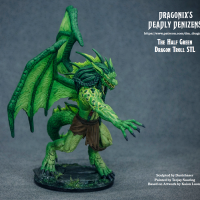 Green Dragon Troll STL 2.png