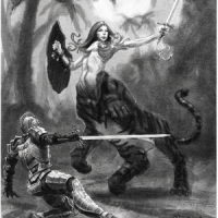 27. Tigerus Lamia (2003) - Dangerous Denizens - The Monster of Tellene.png