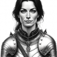 DALL·E 2024-01-30 06.21.27 - A black and white pencil portrait of a middle-aged white female w...png