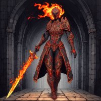 Female Fire genasi fighter 4.jpg