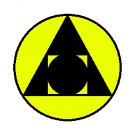 Philosopher's Stone Magnum Opus Trefoil The_Squared_Circle trefoil colors inverted on backgrou...png