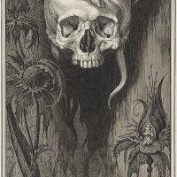 a Henry Weston Keen Skull Crowned with Snakes and Flowers, for the Duchess of Malfi and the Whit.jpg