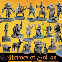 Multi-race Hero & Animal Miniatures, Campaign Setting, & STL.png