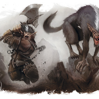 10. Barghest 2009 - Monster Manual 2 A.png