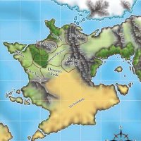 Oerth 2002, Chainmail Skirmish game, renaming for Chainmail factions - ChainmailMap.jpg