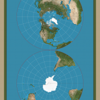 Vere 2022 - Earth - Azimuthal Equidistant Projection, Polar Hemispheric (NASA Earth Observator...png