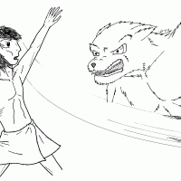 Vince and Jackal fighting.gif