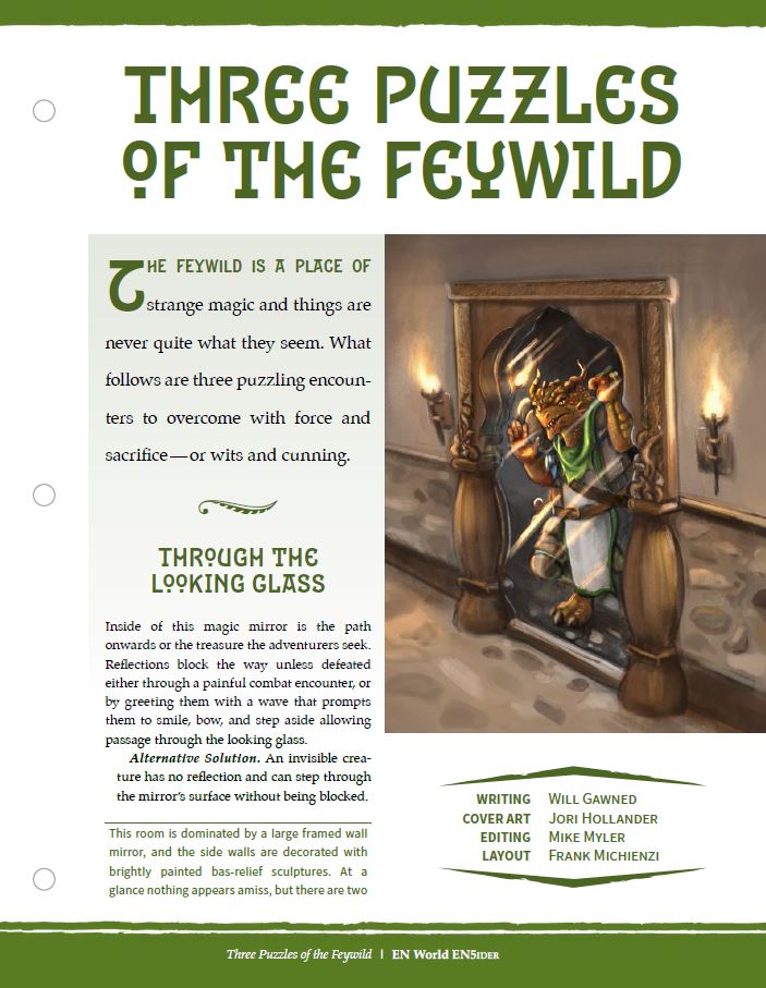 D&D 5E EN5ider 399 Three Puzzles of the Feywild EN World D&D