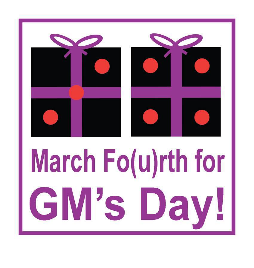 Международный день гейм мастера. Международный день игровых Мастеров. March Fo(u)RTH for GM’S Day!.