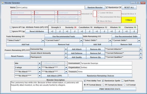 Dnd 5e stat block creator