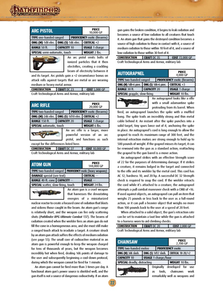 pathfinder trip weapon quality