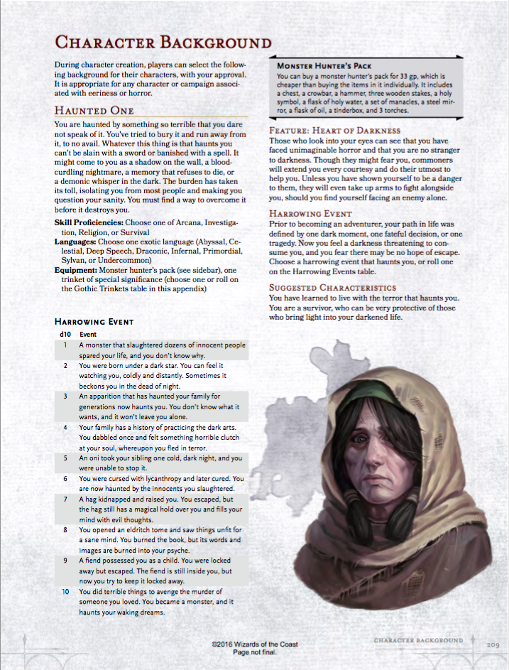 Perkins AMA Compiled; Haunted One Background Preview