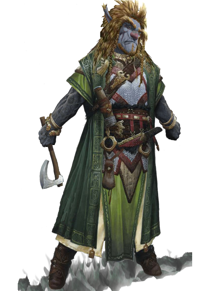 5E Firbolg Scout or Ranger, 7'9" tall... (Graphic)