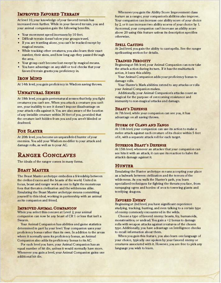 5E Revised Ranger (Final Draft)