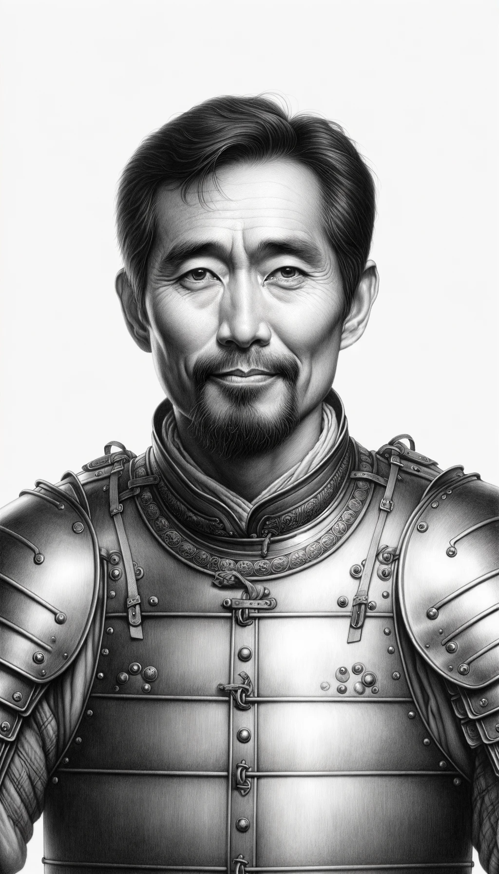 DALL·E 2024-01-30 06.21.35 - A black and white pencil portrait of a middle-aged Asian male in ...png