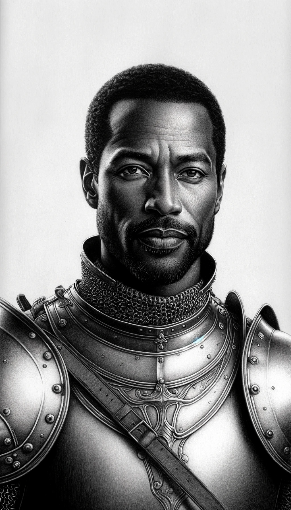 DALL·E 2024-01-30 06.21.41 - A black and white pencil portrait of a middle-aged dark-skinned m...png