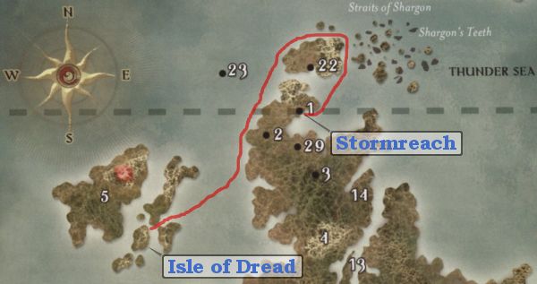 Eberron Map - Stormreach to Isle of Dread.jpg