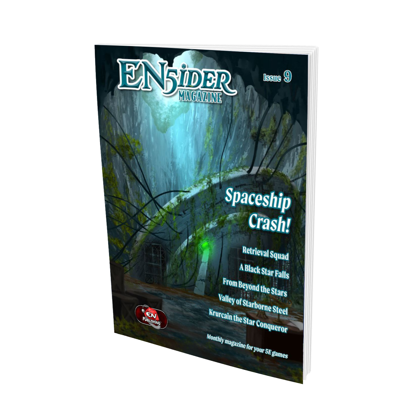 EN5ider Magazine 09 crashed spaceship cover.png