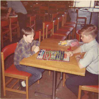 Ernie and Rob playing Stratego 1969.jpg