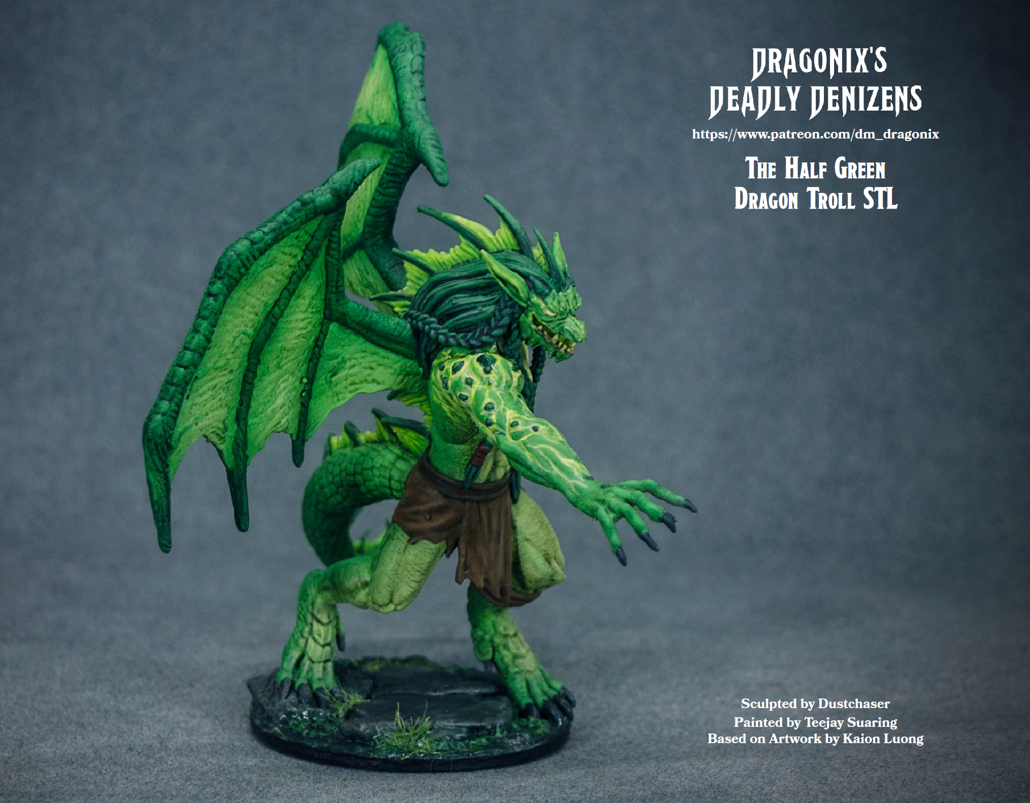 Green Dragon Troll STL 2.png