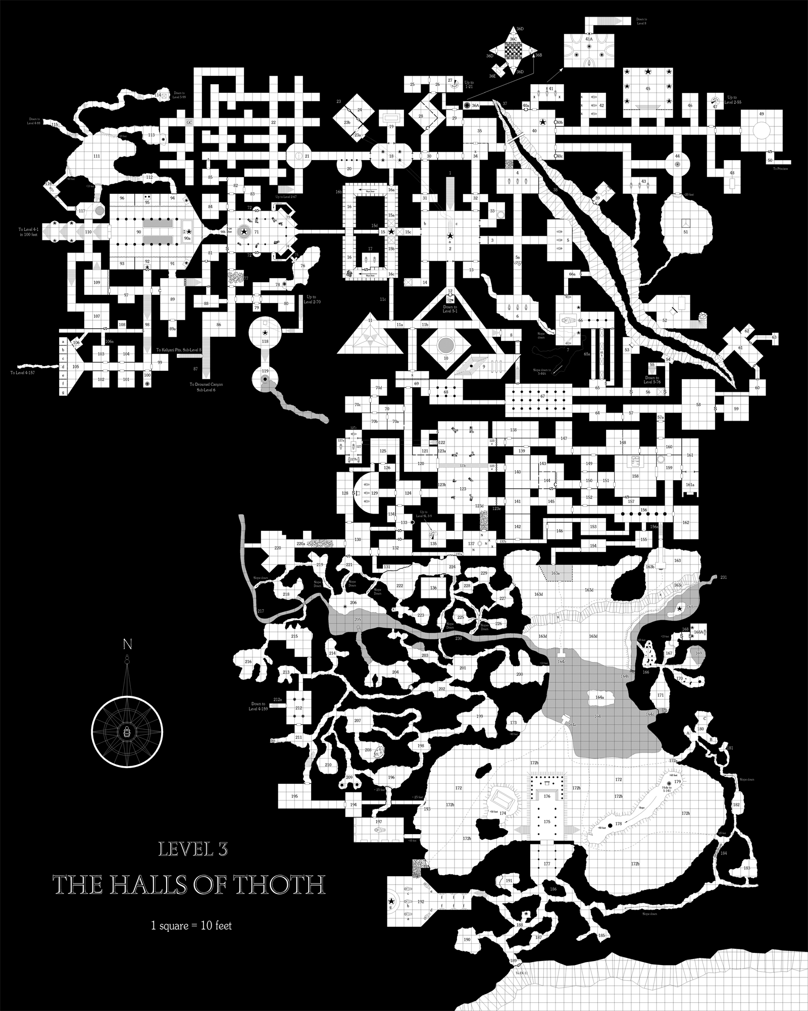 Level 3 - The Halls of Thoth B&W for blog.png