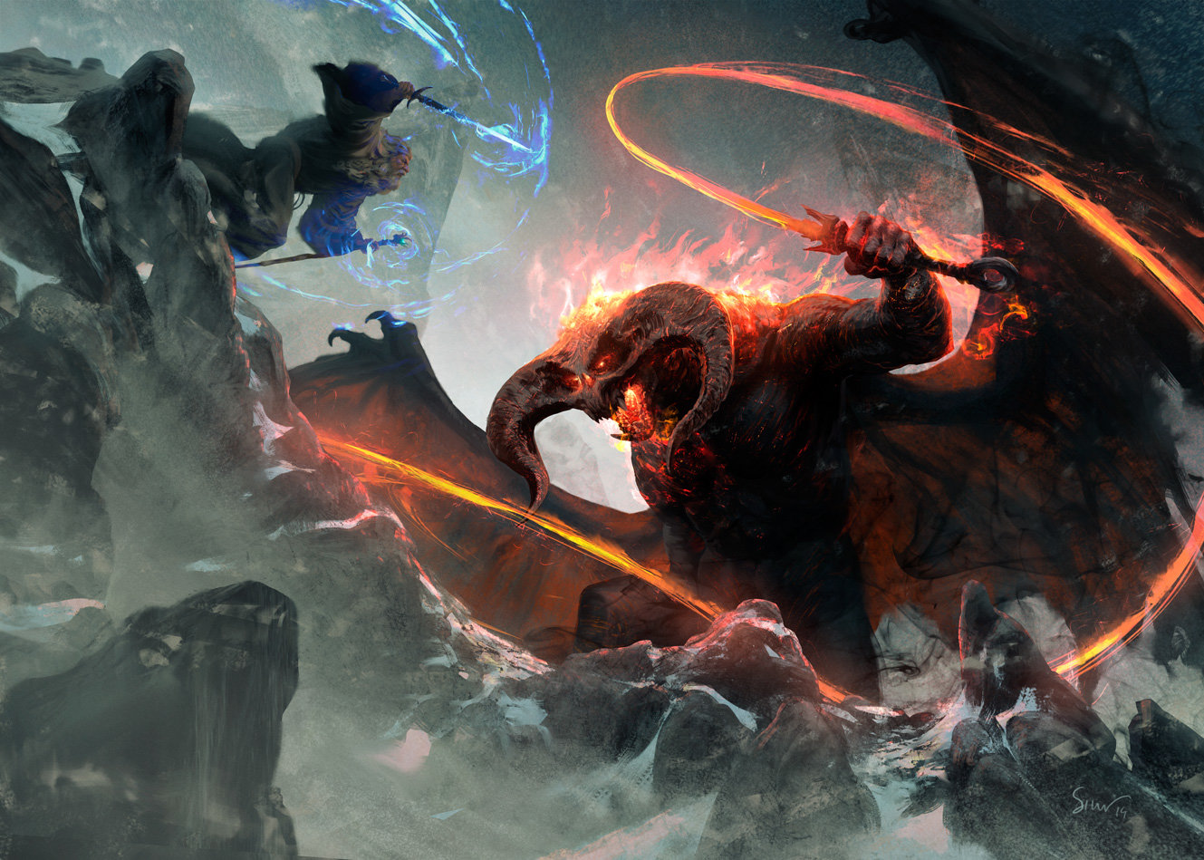 nicolas-siner-lotr-gandalfvsbalrog3.jpg