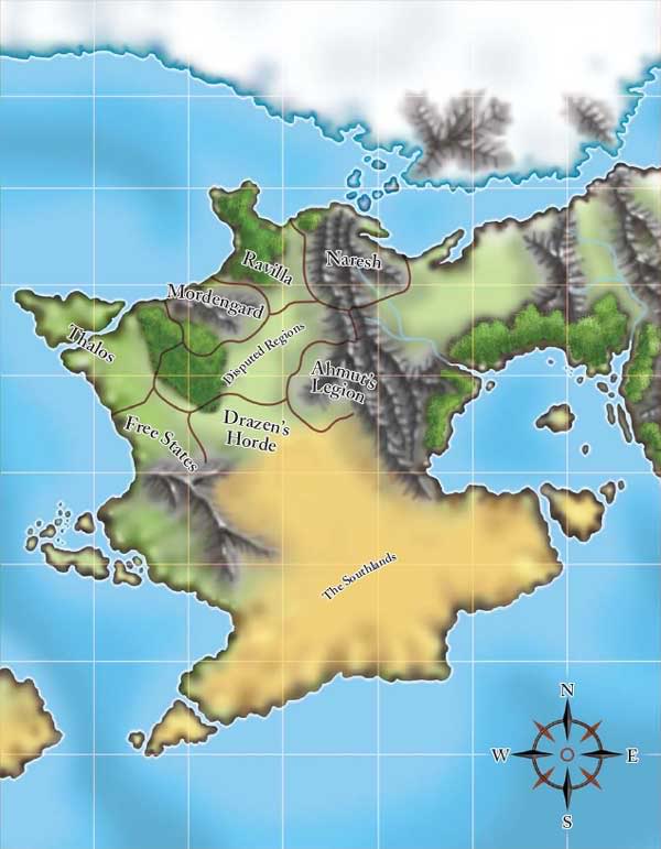 Oerth 2002, Chainmail Skirmish game, renaming for Chainmail factions - ChainmailMap.jpg