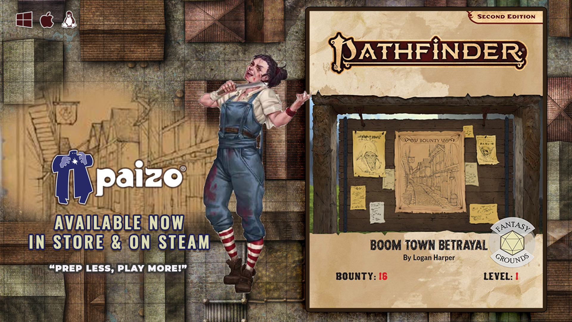 Pathfinder 2 RPG - Pathfinder Bounty #16 Boom Town Betrayal(PZOSMWPZOPFB0016EFG).jpg