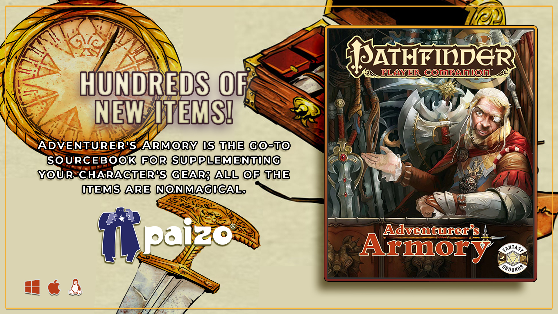 Pathfinder RPG - Pathfinder Player Companion Adventurers Armory (PZOSMWPZO9410FG).jpg