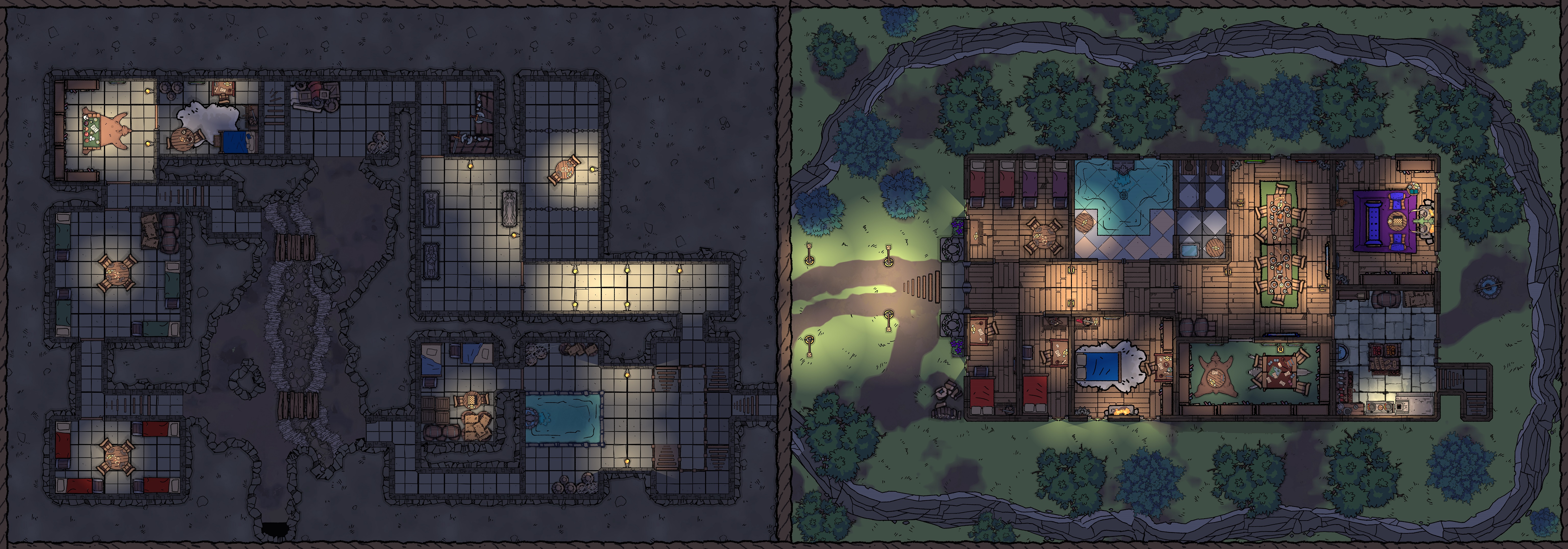 Rebuilt Tresendar Manor and Redbrand Hideout night  no grid 60 x 21 reduced.jpg