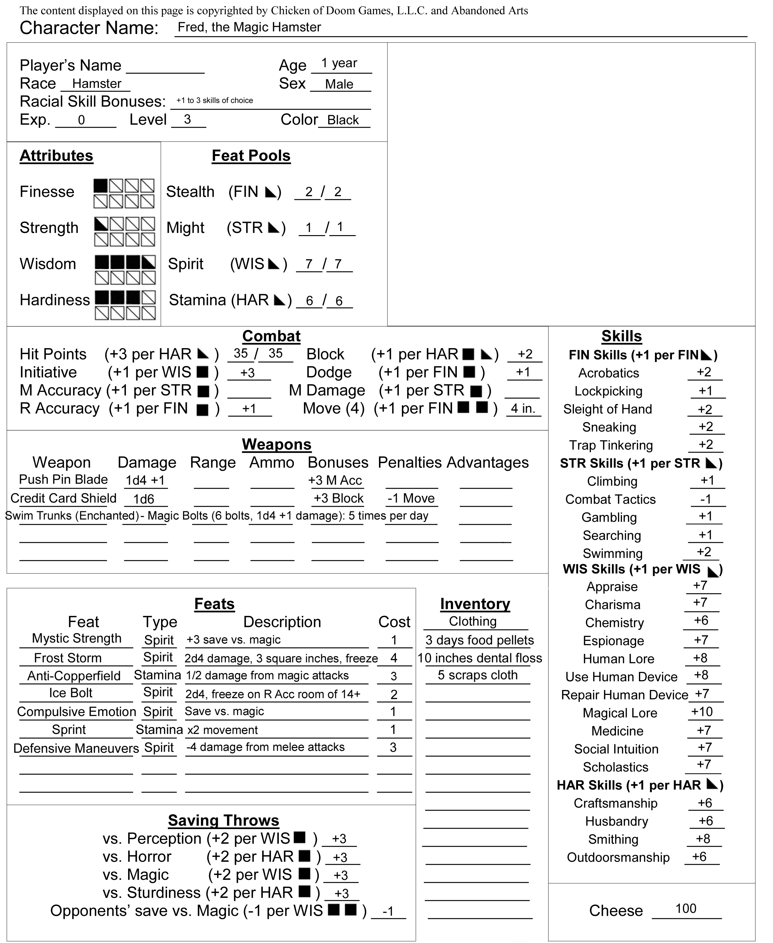 RPCheese Character Sheet - Fred the Magic Hamster.jpg